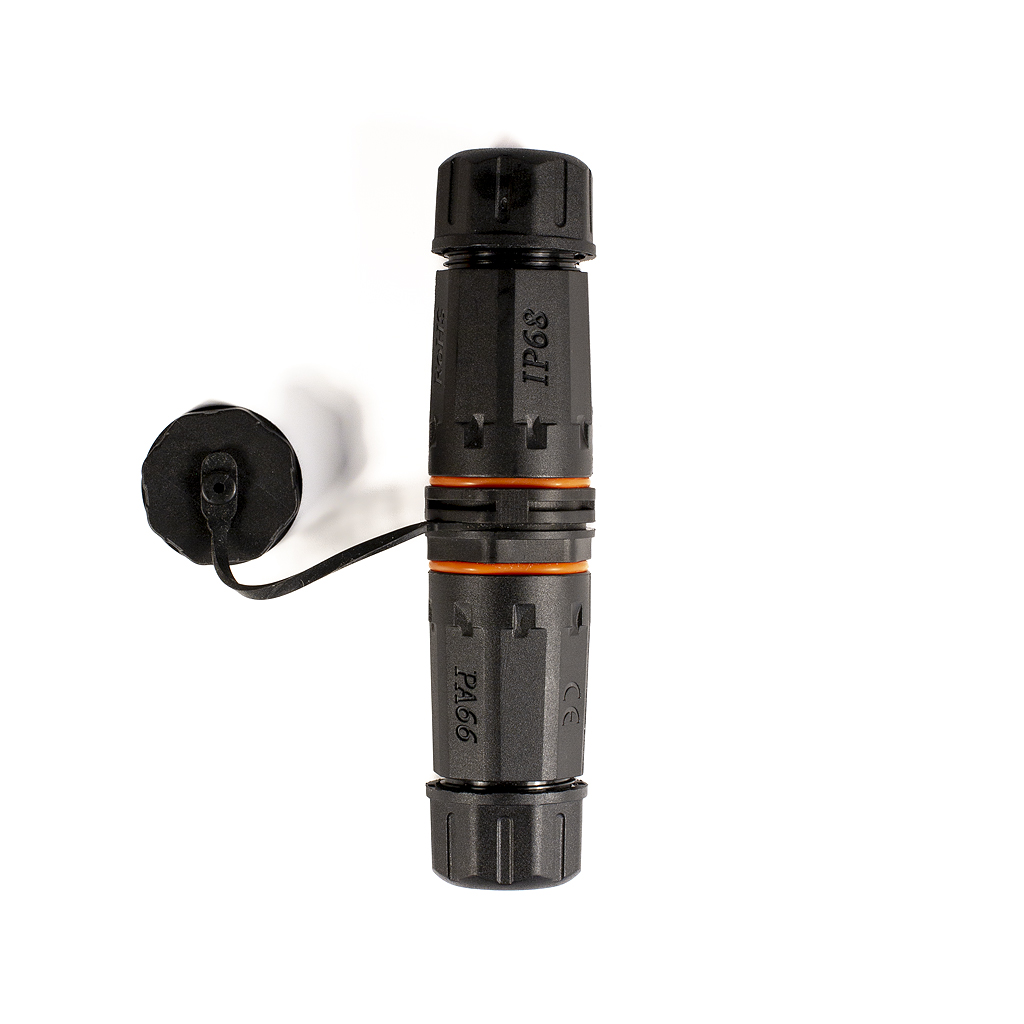 RJ45 CAT6A IP68 Ethernet Coupler with Cap